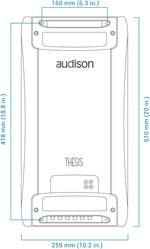 Audison Thesis TH Quattro – Amplificateur 4 canaux Classe A – 1040 W RMS – 4 x 260 W @ 2Ω AUDISON