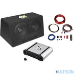 ESX DBP208Q - Kit Subwoofers à Double Bass-Reflex avec Amplificateur Classe D ESX