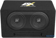 ESX DBX206Q - Système Bassreflex Trapezoïdal avec Subwoofers de 16,5 cm ESX