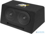 ESX DBX206Q - Système Bassreflex Trapezoïdal avec Subwoofers de 16,5 cm ESX