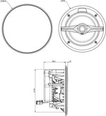 FOCAL Littora 200 ICW 6 - Enceinte encastrable extérieure (Vendu à l'Unité) Focal