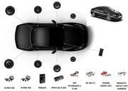 Focal Inside Renault Laguna 3 POWERED 8.1 – Kits avant + arrière + Subwoofer + Amplificateur Focal