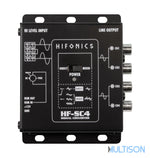 HIFONICS HF-SC4-ISO - Convertisseur Haut Niveau / Bas Niveau 4 Canaux avec Connecteurs ISO HIFONICS