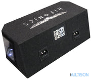 HIFONICS MR8DUAL - Caisson de Basses Bandpass 2x 20 cm LED 600 Watts RMS HIFONICS