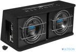 HIFONICS TDA250R - Caisson Actif 2 x 25 Cm Bass-Reflex 300 Watts RMS HIFONICS