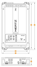 HERTZ ML Power 4 – Amplificateur 4 Canaux Haute Performance | 1000 W RMS Total Hertz