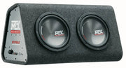 MTX RTP8x2 – Caisson Actif Bass-Reflex | Double Subwoofer 20 cm | Amplificateur Classe-D 240 W RMS MTX