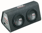 MTX RTP8x2 – Caisson Actif Bass-Reflex | Double Subwoofer 20 cm | Amplificateur Classe-D 240 W RMS MTX