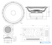 MTX TX665S – Kit 2 Voies 16,5cm 4Ω avec Tweeter 620 Watts MTX