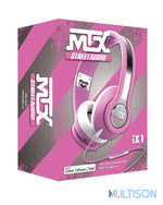 MTX iX1 Pink - Casque Hi-Fi Circum-Aural Haut-Parleurs Néodymes MTX