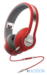 MTX iX1 Red - Casque Hi-Fi Circum-Aural Haut-Parleurs Néodymes MTX
