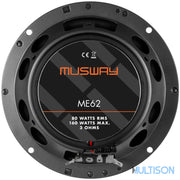 MUSWAY ME62 - Haut-parleurs coaxiaux 16 cm, 160W max - Multison