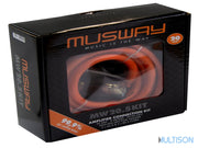 MUSWAY MW20.5KIT – Kit de câble Amplificateur 20 mm² (5 mètres) MUSWAY