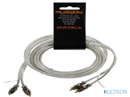 MUSWAY MW5RCA – Câble RCA Stéréo 5 mètres (99,9% OFC) MUSWAY