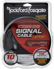 ROCKFORD RFI-10 – Câble RCA torsadé – 2 x 3 mètres – Audio stéréo blindé Multison.fr