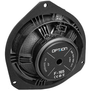 OPTION F-165 – Kit Haut-Parleurs 2 Voies 16,5 cm | 50 W RMS | 4 Ohms | Plug & Play OPTION