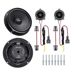 OPTION SET-102 – Kit Haut-Parleurs Avant pour Skoda Superb III | Plug & Play avec Accessoires et Isolation OPTION