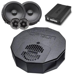OPTION SET-113 – Seat Leon 5F (sans système audio) | Kit Audio DSP V3 avec Subwoofer et Haut-parleurs Frontaux OPTION