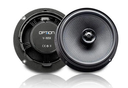 OPTION V-165X – Haut-parleurs coaxiaux Plug & Play 16,5 cm pour VW, Skoda & Seat OPTION