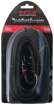 ROCKFORD RFC5 – Câble RCA Stéréo Double Blindage 5 mètres Rockford