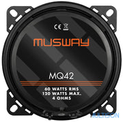 MUSWAY MQ42 – Haut-Parleurs Coaxiaux 10 cm, 60W RMS - Multison