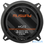 MUSWAY MQ52 – Haut-Parleurs Coaxiaux 13 cm, 80W RMS - Multison