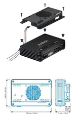 AUDISON AFC-CLK – Kit de support et ventilateur de refroidissement pour amplificateurs Forza Compact AUDISON