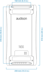 Audison Thesis TH Uno – Amplificateur Mono Classe A – 1500 W RMS – 1 x 2300 W @ 1Ω AUDISON