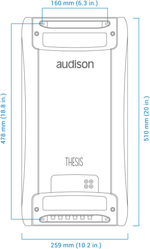 Audison Thesis TH Uno – Amplificateur Mono Classe A – 1500 W RMS – 1 x 2300 W @ 1Ω AUDISON