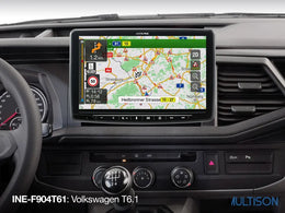 Alpine INE-F904T61 - Autoradio 9 pouces avec Navigation pour Volkswagen T6.1 Alpine