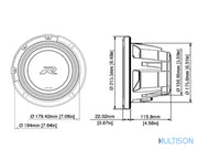 Alpine R2-W8D2 - Subwoofer 20cm Double Bobine 1000 Watts Alpine