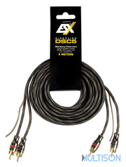 ESX DSC5 - Câble RCA Stéréo Haute Qualité avec Fil de Commande (5 m) ESX