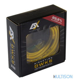 ESX DWK6 - Kit de Câblage Amplificateur 6 mm² OFC 5 mètres ESX