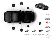 Focal Inside Renault Laguna 3 ACTIVE 8.0 – Kits avant + arrière + Amplificateur Focal