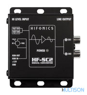 HIFONICS HF-SC2 - Convertisseur Haut Niveau / Bas Niveau 2 Canaux HIFONICS