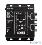 HIFONICS HF-SC4 - Convertisseur Haut Niveau / Bas Niveau 4 Canaux HIFONICS