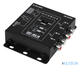 HIFONICS HF-SC4-ISO - Convertisseur Haut Niveau / Bas Niveau 4 Canaux avec Connecteurs ISO HIFONICS