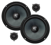 HIFONICS ZSV6.2C – Kit éclaté 16,5 cm Plug+Play pour Volkswagen, Seat, Škoda et MAN HIFONICS