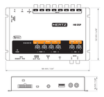 HERTZ H8 DSP – Processeur audio numérique | 8 sorties PRE OUT | Entrées analogiques et optiques Hertz