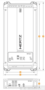 HERTZ ML Power 1 – Amplificateur Mono 1000 W RMS | Stable sous 1 Ω Hertz