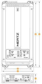 HERTZ ML Power 5 – Amplificateur 5 Canaux Haute Performance | 950 W RMS Total Hertz
