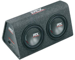 MTX RTP12x2 – Caisson actif bass-reflex double 30 cm – 360 W RMS – 4 Ohm MTX