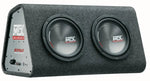 MTX RTP8x2 – Caisson Actif Bass-Reflex | Double Subwoofer 20 cm | Amplificateur Classe-D 240 W RMS MTX