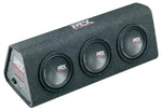MTX RTP8x3 – Caisson actif bass-reflex triple subwoofer 20 cm – 360 W RMS – 4 Ohm MTX