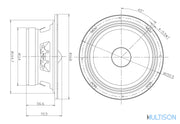 MTX RTX84 – Médium 20cm 150W RMS 4Ω (vendu à la pièce) MTX
