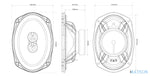 MTX TX269C – Haut-parleur Coaxial 3 Voies Elliptique 15x23cm 4Ω MTX