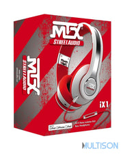 MTX iX1 White - Casque Hi-Fi Circum-Aural Haut-Parleurs Néodymes MTX