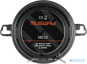 MUSWAY ME32 - Haut-parleurs coaxiaux 8,7 cm, 100W max - Multison