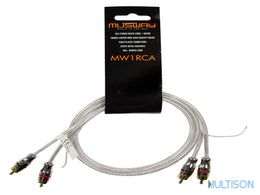 MUSWAY MW1RCA – câble RCA Stéréo 1 mètre (99,9% OFC) MUSWAY