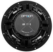 OPTION AIR-F8 D4 – Subwoofer Flat 20 cm ultra-plat pour voiture OPTION